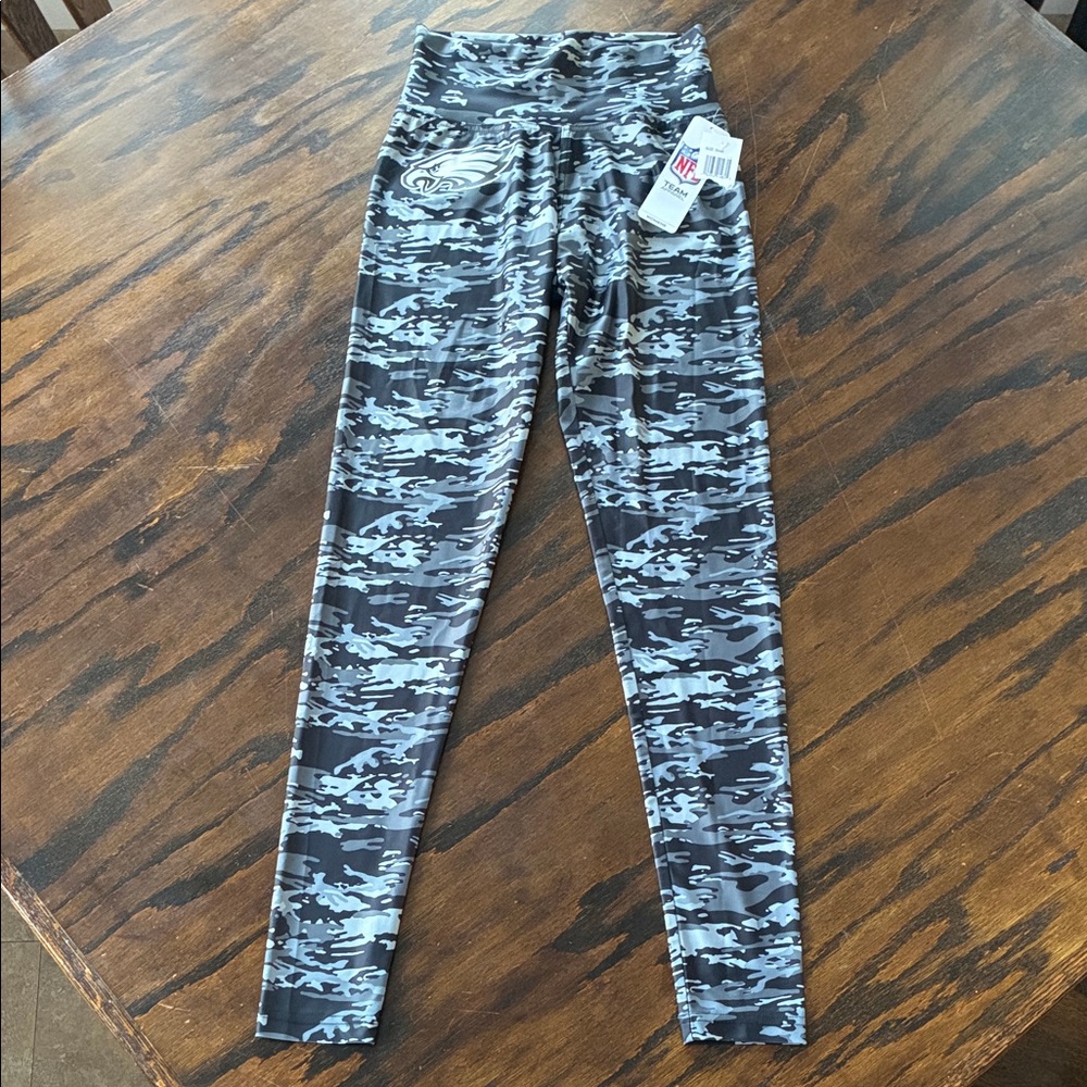 NFL Womens Philadelphia Eagles Leggings in Gray Camouflage
